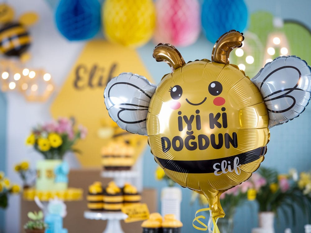 Arılı Doğum Günü Teması Arılı Doğum Günü Teması İçin Balonlar