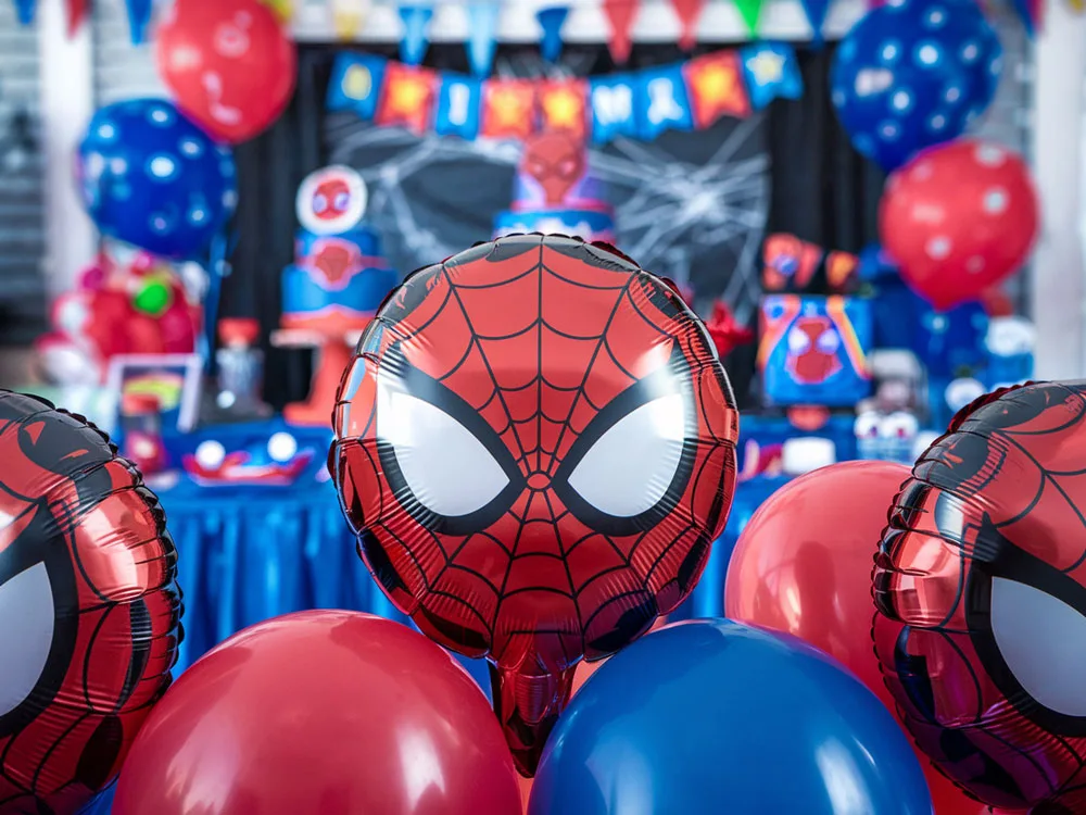 Spiderman Temalı Doğum Günü Parti Balonu Spiderman Temalı Doğum Günü Parti Balonu
