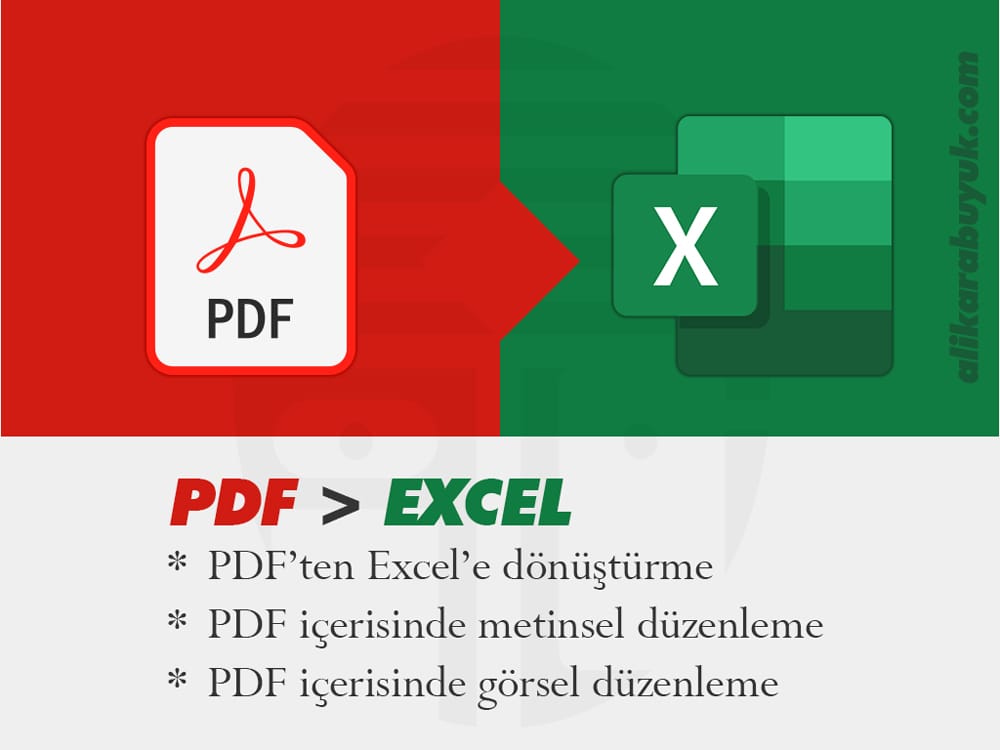 PDF Dosyasını Excel Dosyanıza Çevirme ve Düzenleme