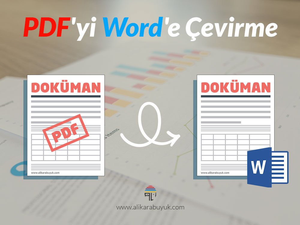 PDFten Worde çevirme