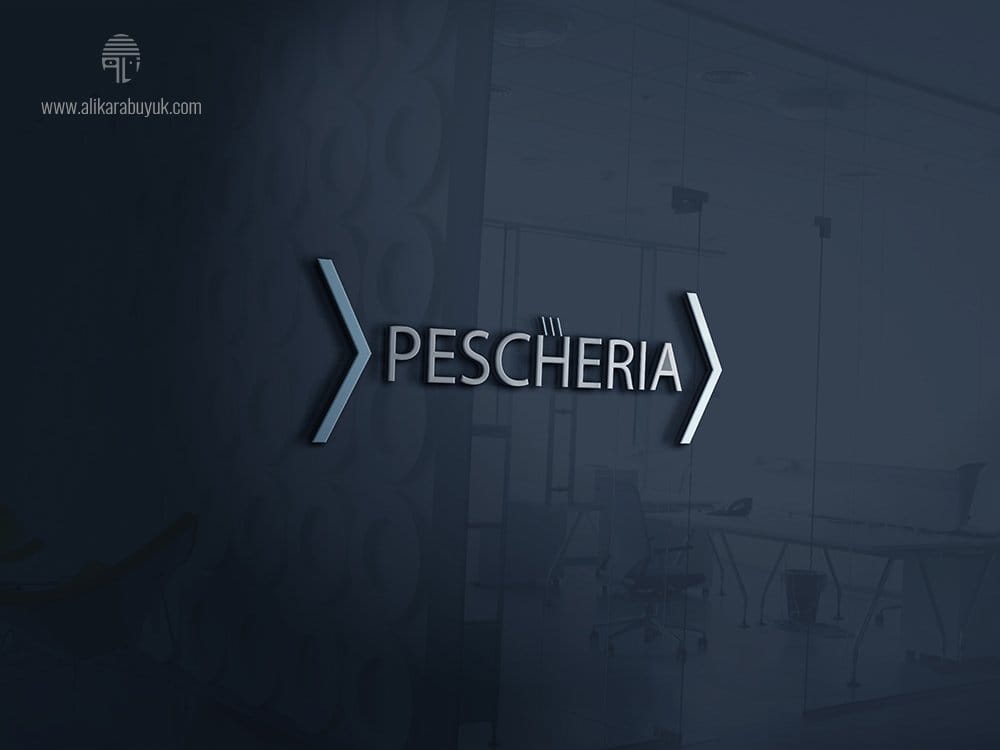 Minimal balık logo tasarımı