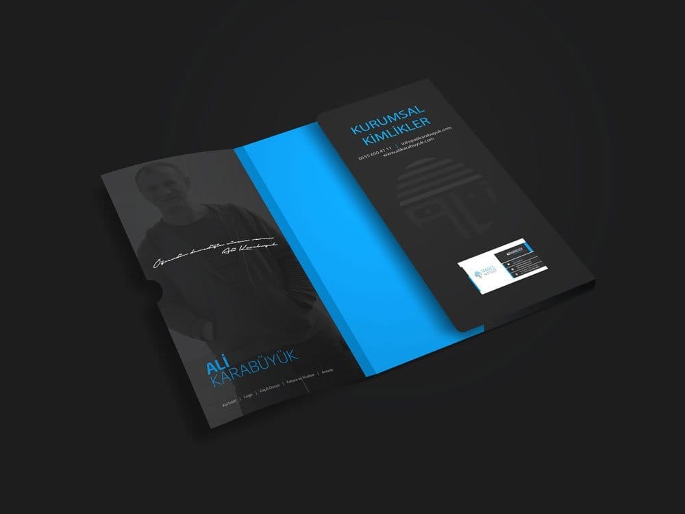 Cepli dosya ve kartvizit tasarımı