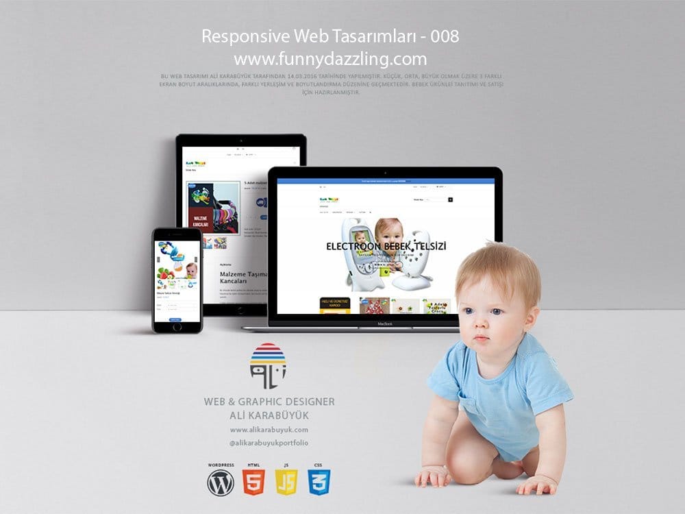 Bebek Ürünleri Web Tasarımı