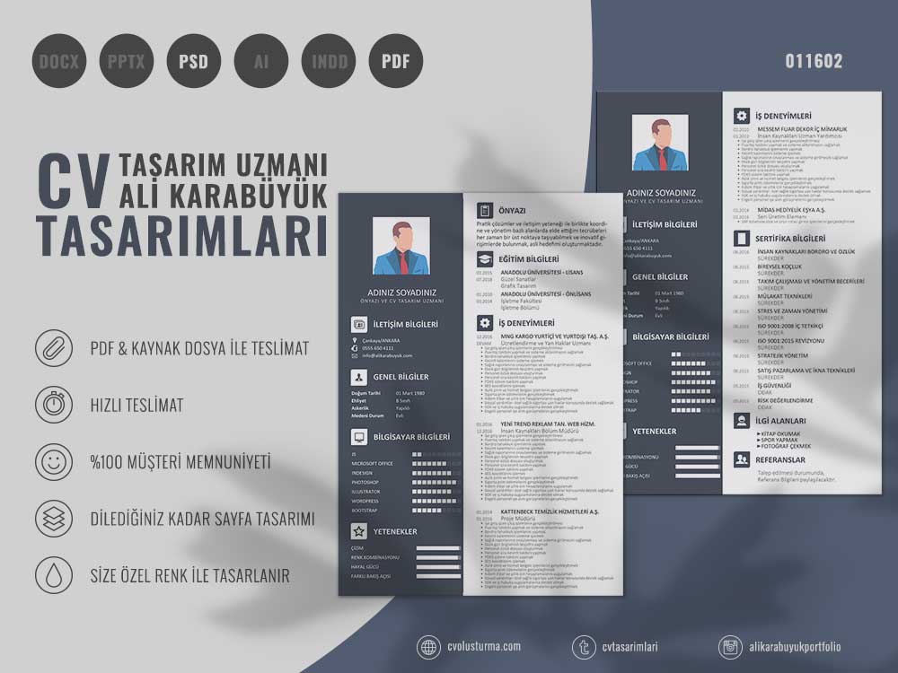 01 Nolu Özgeçmiş Tasarımı