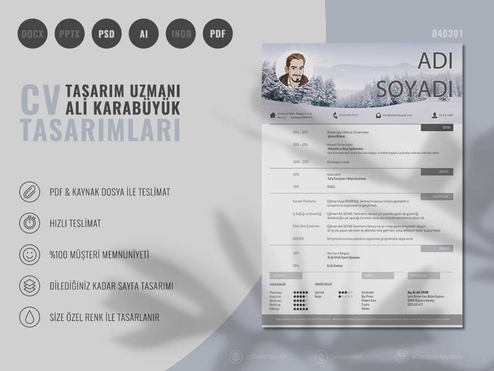 04 Nolu Özgeçmiş Tasarımı