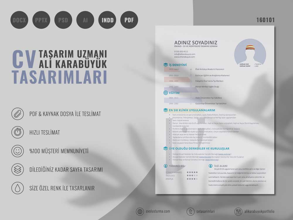 16 Nolu Özgeçmiş Tasarımları