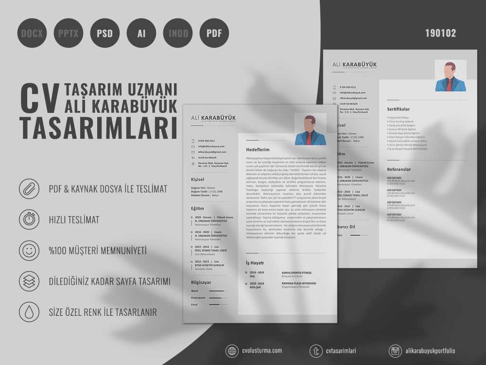 19 Nolu CV Örnekleri