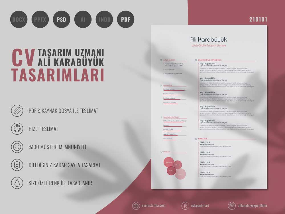 21 Nolu CV Örnekleri