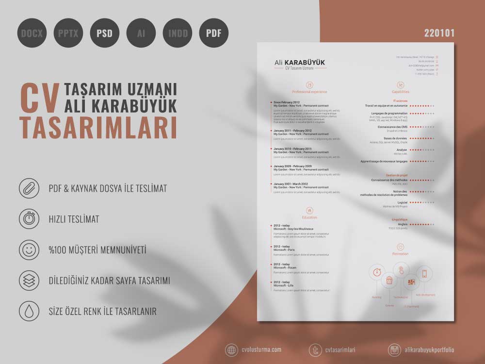 22 Nolu CV Örnekleri