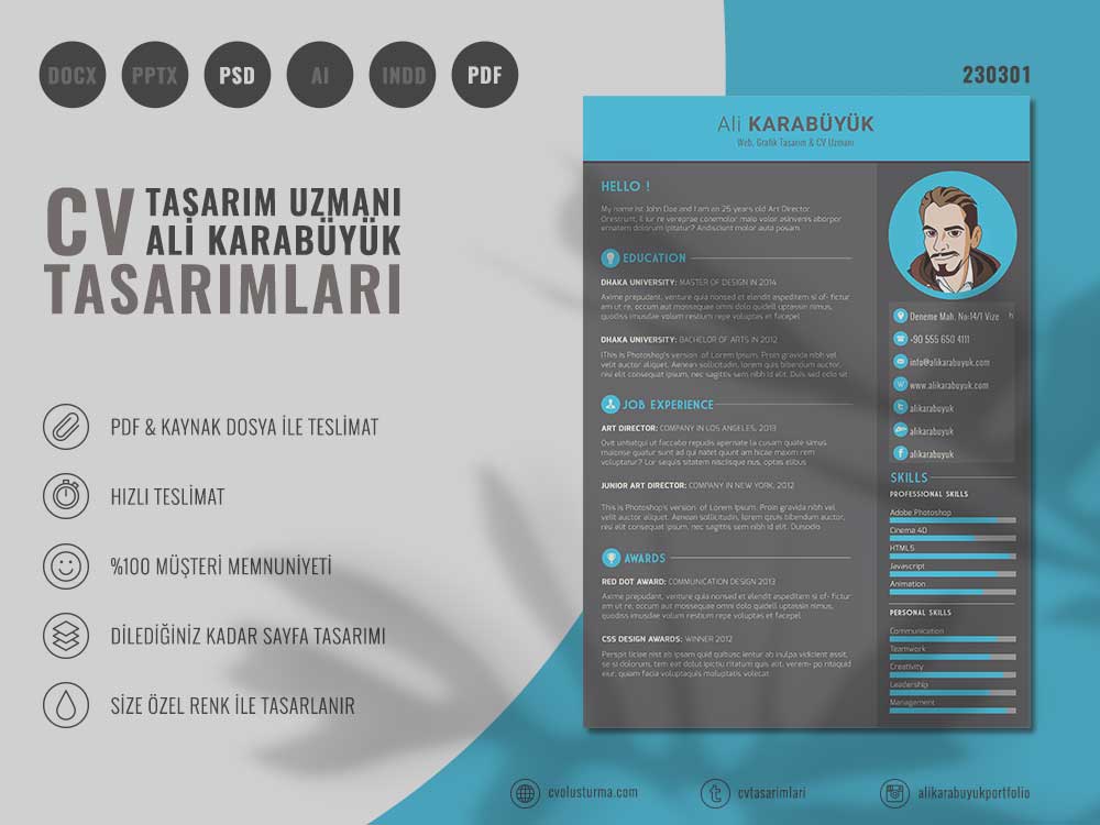 23 Nolu CV Örnekleri