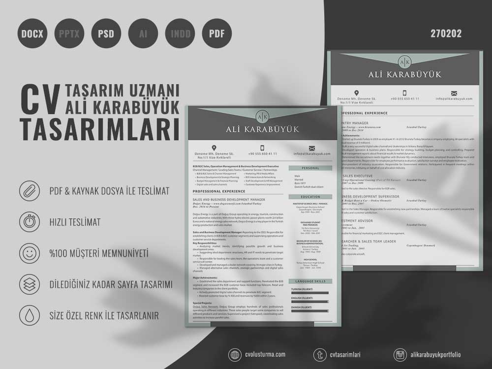 27 Nolu CV Tasarımı