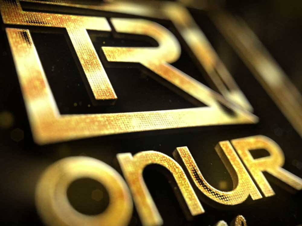 3 Boyutlu Altın Dokulu Intro