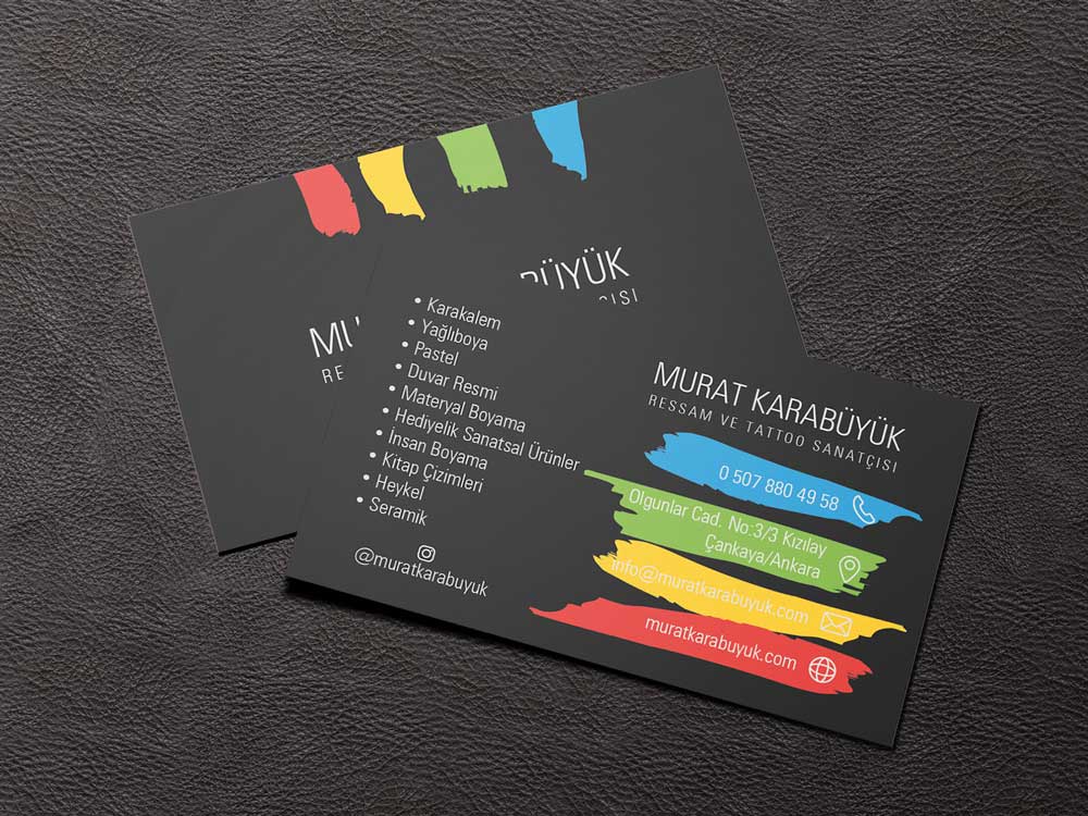 Ressam Kartvizit Tasarımları TN2058