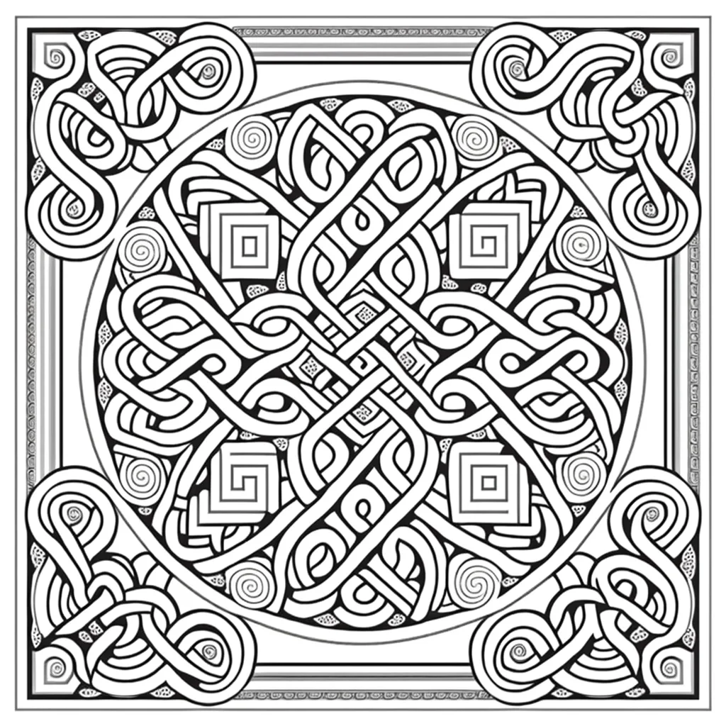 Desen Motif Çizimi – Siyah Beyaz – Boyama Kitabı Desen Motif Çizimi - Siyah Beyaz - Boyama Kitabı