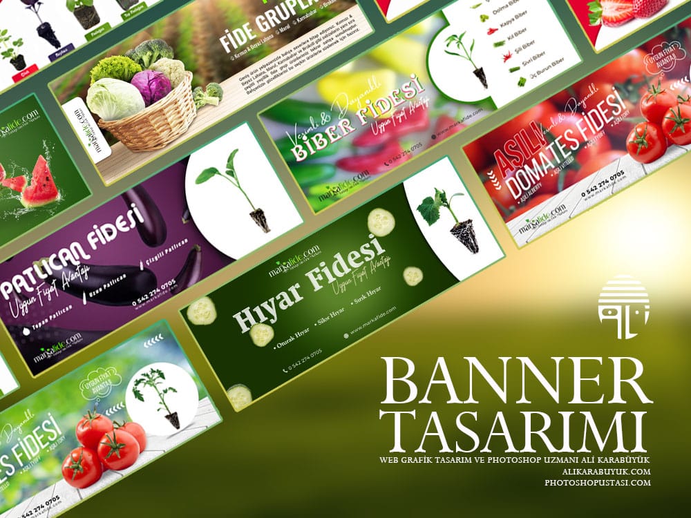 Grafik Tasarım ve Photoshop Uzmanı Fide Banner Tasarımı