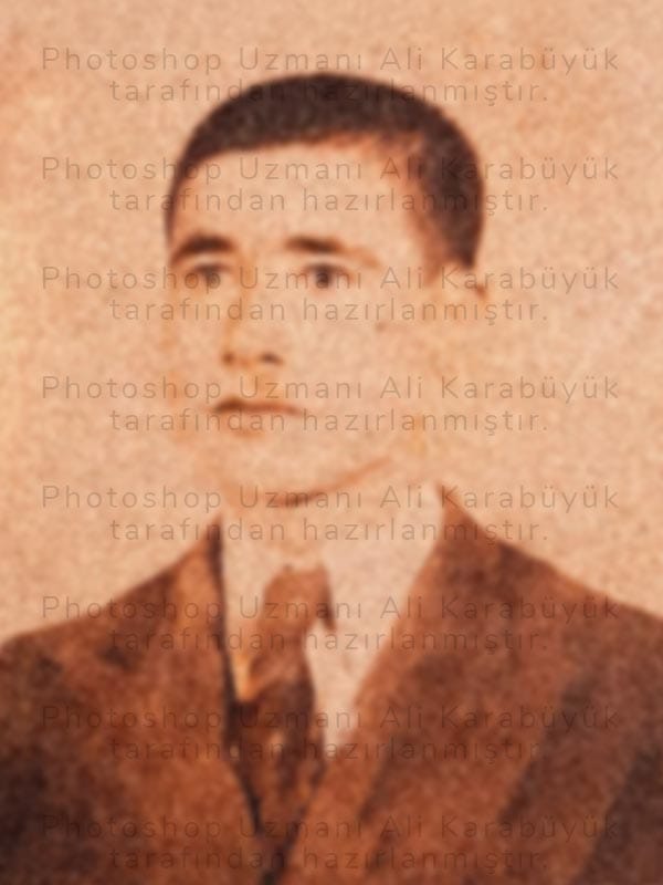 Eski Fotoğrafi Yenileme Öncesi