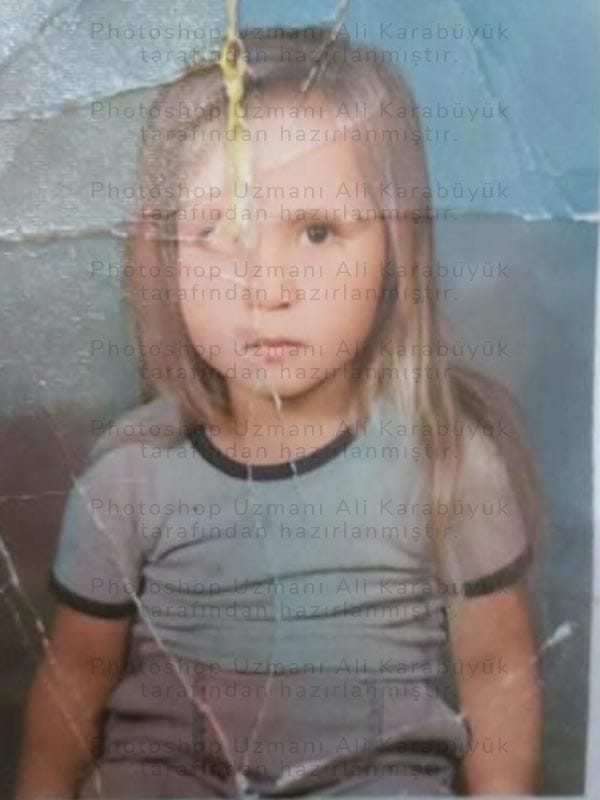 Yırtık Fotoğraf Onarımı Önce