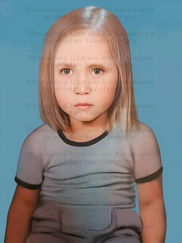 Yırtık Fotoğraf Onarımı Sonra