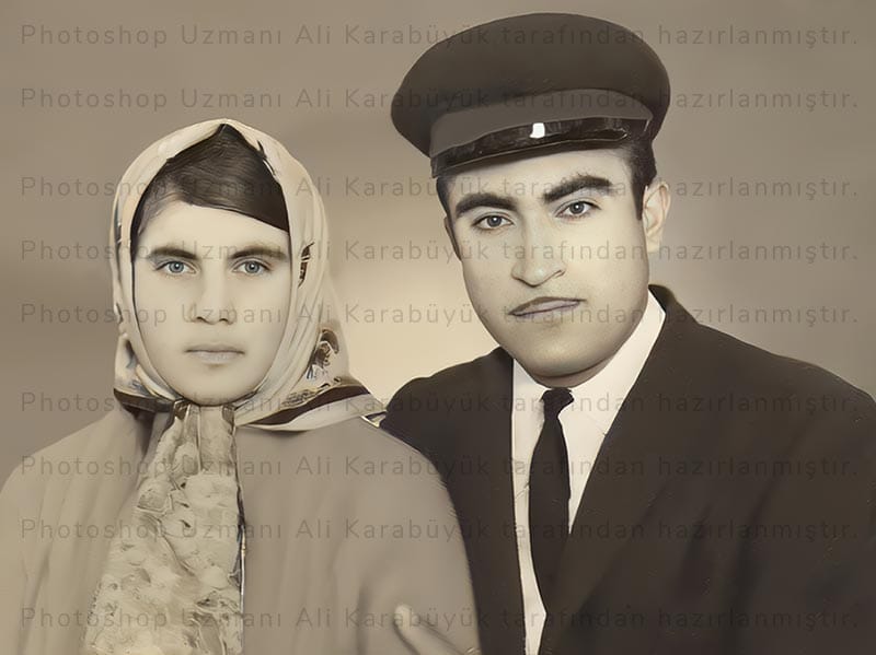 Zarar Görmüş Fotoyu Tamir Etmek Sonra
