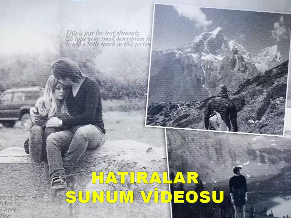 Tanıtım Videosu Örnekleri — Ürün, Hizmet ve Sunum Videoları 7 Hatıralar sunum videosu — eski film dokusunda siyah beyaz fotoğraf geçişleri