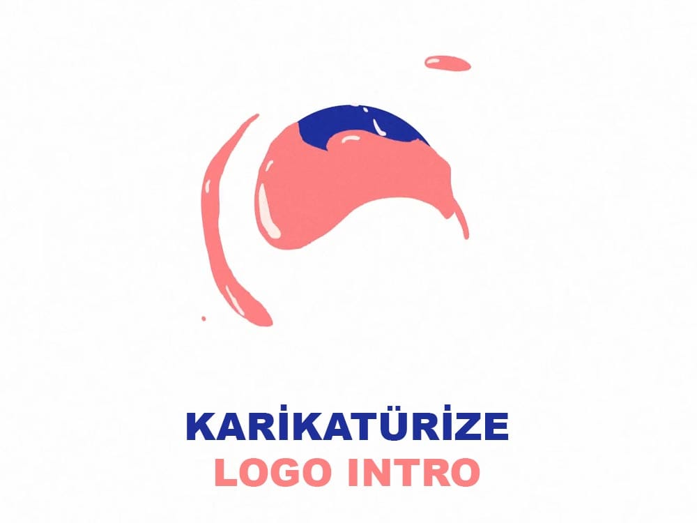 Logo Intro ve Outro Tasarımı Örnekleri 23 Karikatürize logo intro videosu — fırça darbeleriyle boyanarak tamamlanan logo
