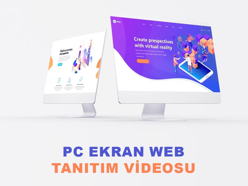 Tanıtım Videosu Örnekleri — Ürün, Hizmet ve Sunum Videoları 5 Masaüstü bilgisayar ekranında web sitesi tanıtım videosu
