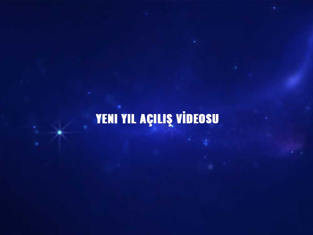 Tanıtım Videosu Örnekleri — Ürün, Hizmet ve Sunum Videoları 12 Yeni yıl açılış videosu — koyu lacivert zeminde yıldız geçişleri