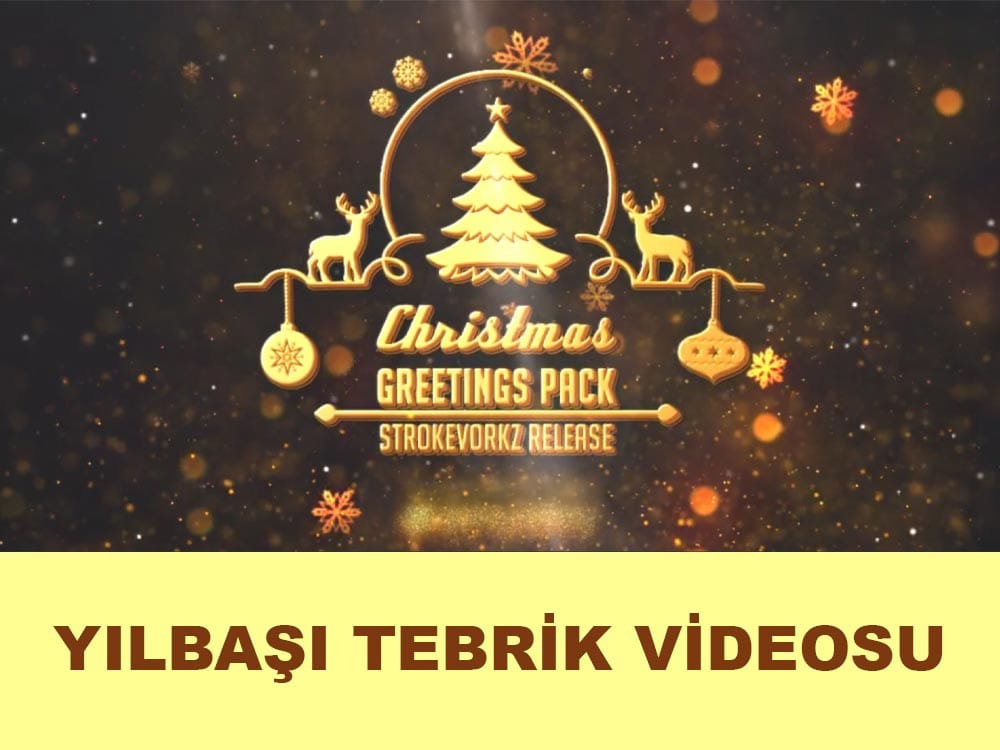 Tanıtım Videosu Örnekleri — Ürün, Hizmet ve Sunum Videoları 11 Yılbaşı tebrik videosu — altın tonlu süslemeler ve kutlama mesajı