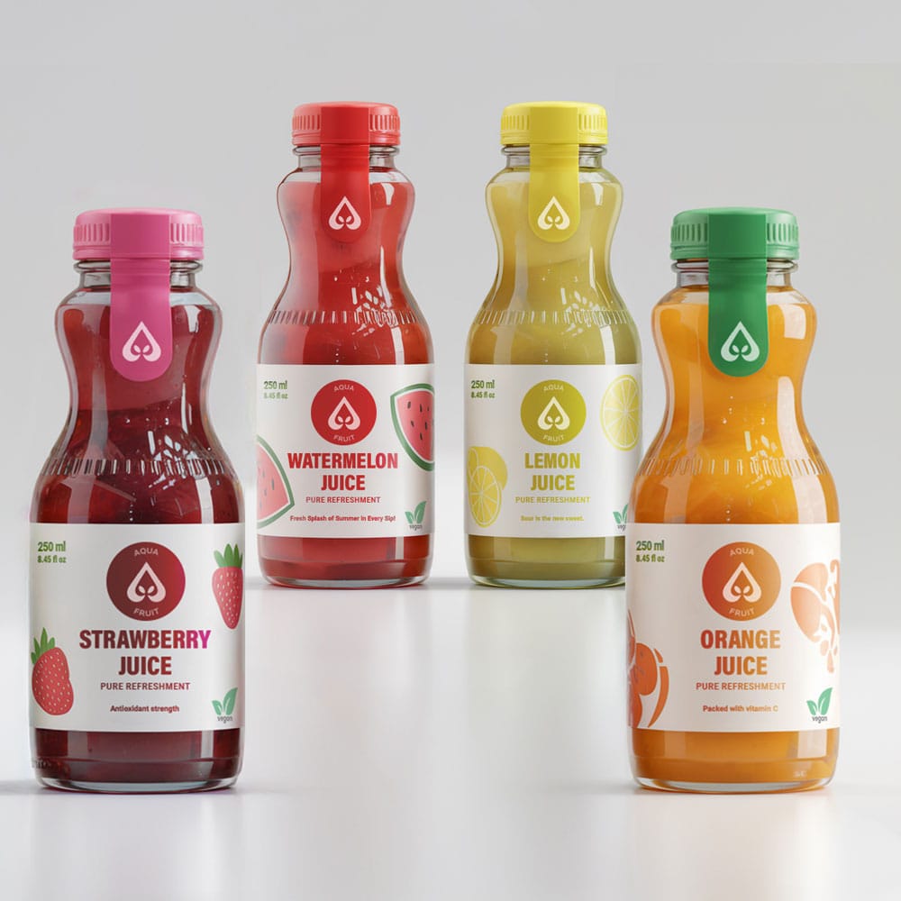 meyve suyu urun etiketi tasarimi kare site