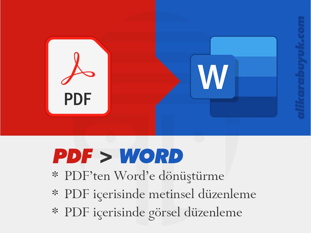 PDF Dosyalarında Düzenleme 4 PDF Dosyasını Word Dosyanıza Çevirme ve Düzenleme