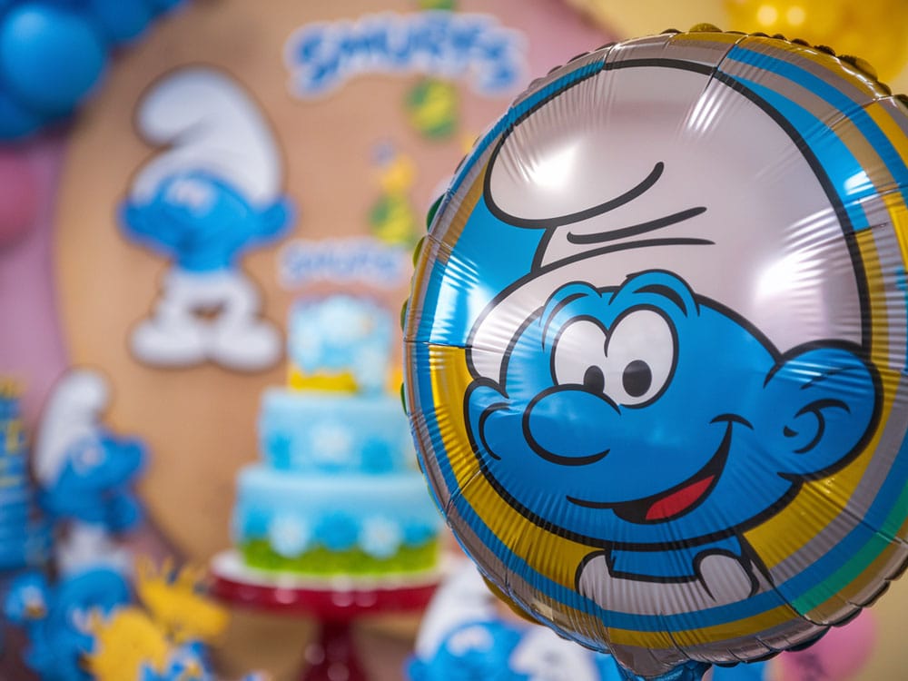 Şirinler – Smurfs doğum günü parti balonu Karlar Ülkesi - Frozen Temalı Doğum Günü Balonu