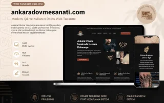 Dövme Sitesi Tasarımı 7 Ankara Dövme Sanatı web tasarım projesi, mobil uyumlu SEO odaklı tattoo sitesi arayüzü