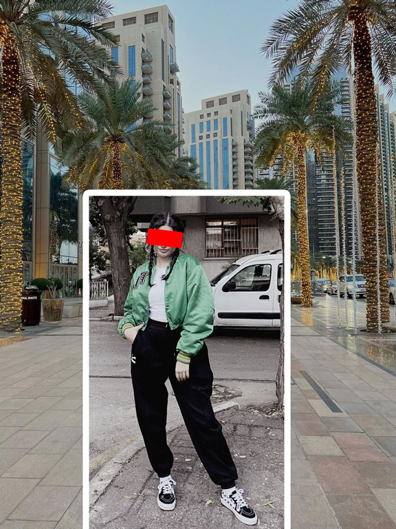 Dubai arka planına eklenecek ikinci kız – Photoshop öncesi ham fotoğraf
