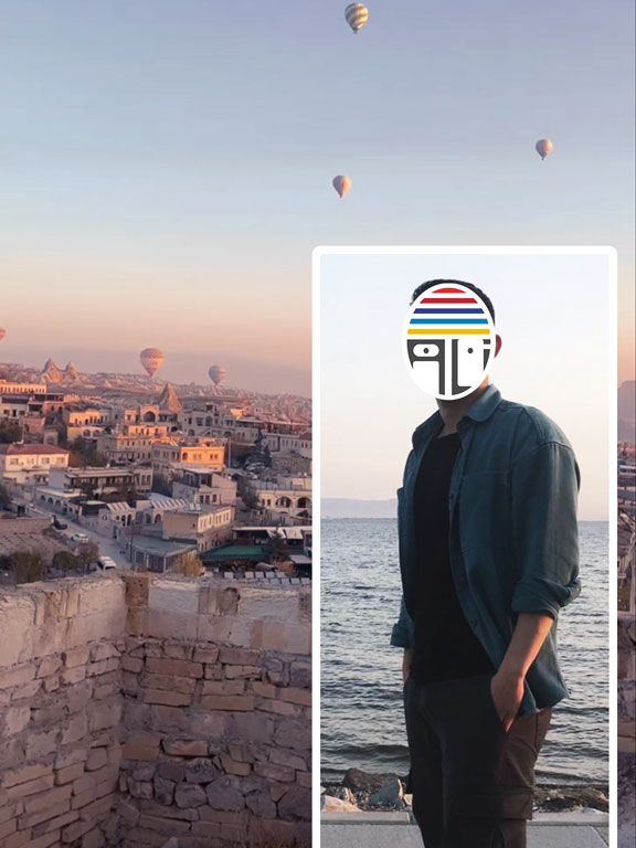 Photoshop öncesi: Ürgüp manzarasına yerleştirilecek adamın orijinal hali