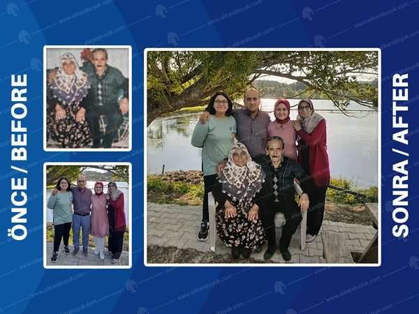 Torun rahmetli dedesi ve babanesi ile yanyana fotoğraflarının olmasını istedi, ben de elimden geleni yaptım. Sonuçtan gayet memnun kalındı