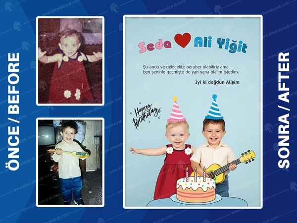 Geçmişteki o sıcak doğum günü anısına, kızın yetişkin hali dahil edilerek, baba ve kızın zamanın ötesindeki kucaklaşması ölümsüzleştirildi.