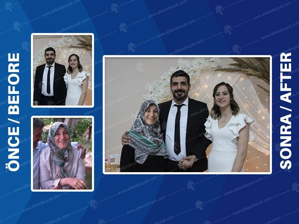 Torun rahmetli dedesi ve babanesi ile yanyana fotoğraflarının olmasını istedi, ben de elimden geleni yaptım. Sonuçtan gayet memnun kalındı