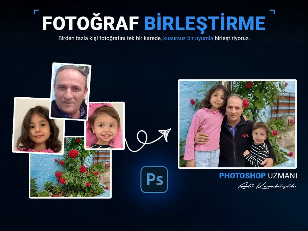 Photoshop ile Fotoğraf Birleştirme
