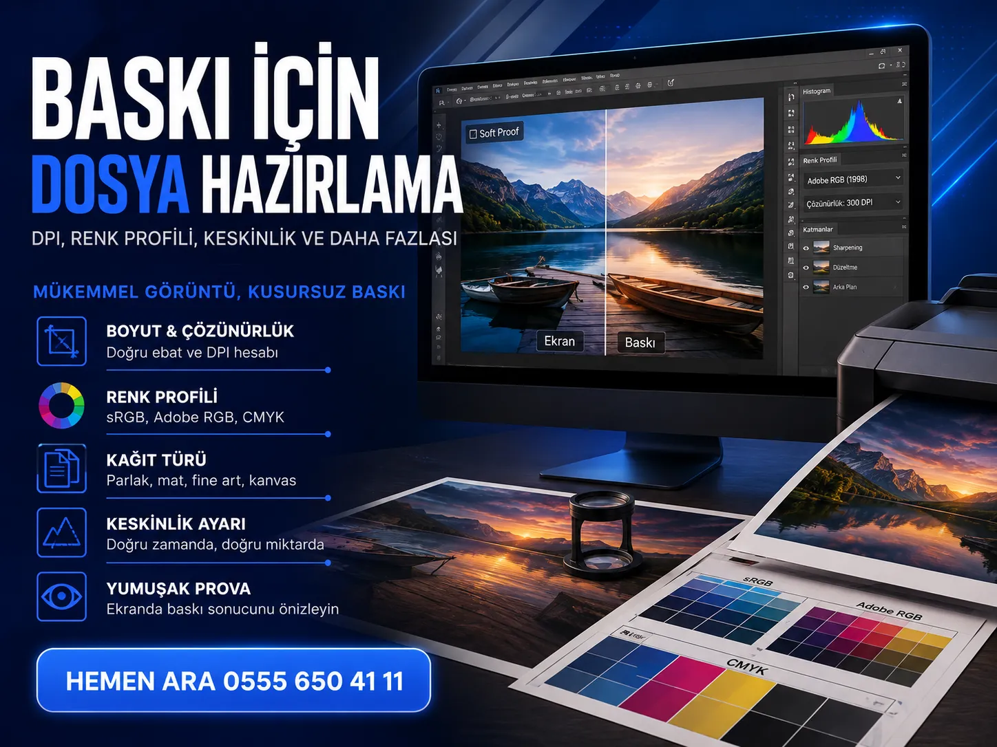 Baskı için dosya hazırlamanın dört adımı