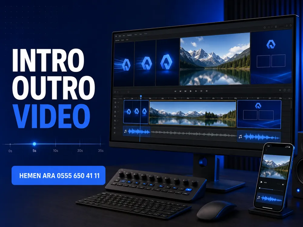 Intro ve Outro Videolarıyla Marka Kimliğinizi Güçlendirin 2 Markasız bir videodan intro-outro eklenmiş kurumsal videoya geçiş karşılaştırması