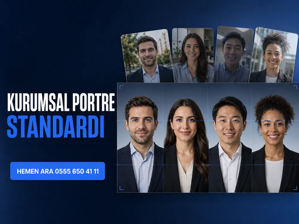 Farklı zamanlarda çekilmiş kurumsal portrelerin tek standarda getirilmesi