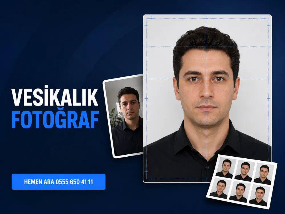Vesikalık fotoğraf hazırlama işleminde ham fotoğrafın biyometrik ölçülere getirilmesi