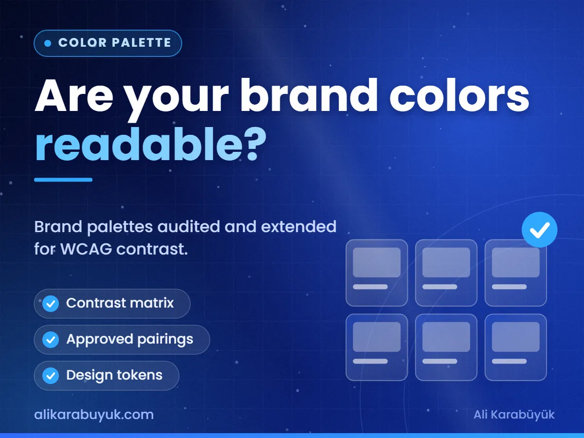Are your brand colors readable? — Color Palette