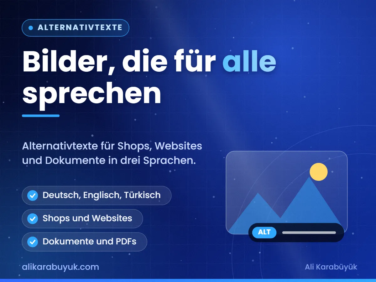 Bilder, die für alle sprechen — Alternativtexte
