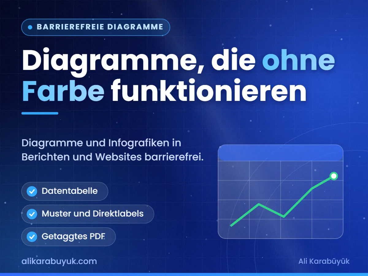 Diagramme, die ohne Farbe funktionieren — Barrierefreie Diagramme