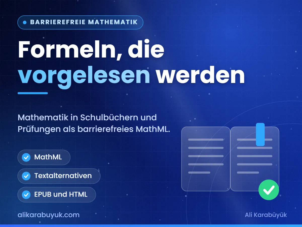 Formeln, die vorgelesen werden — Barrierefreie Mathematik
