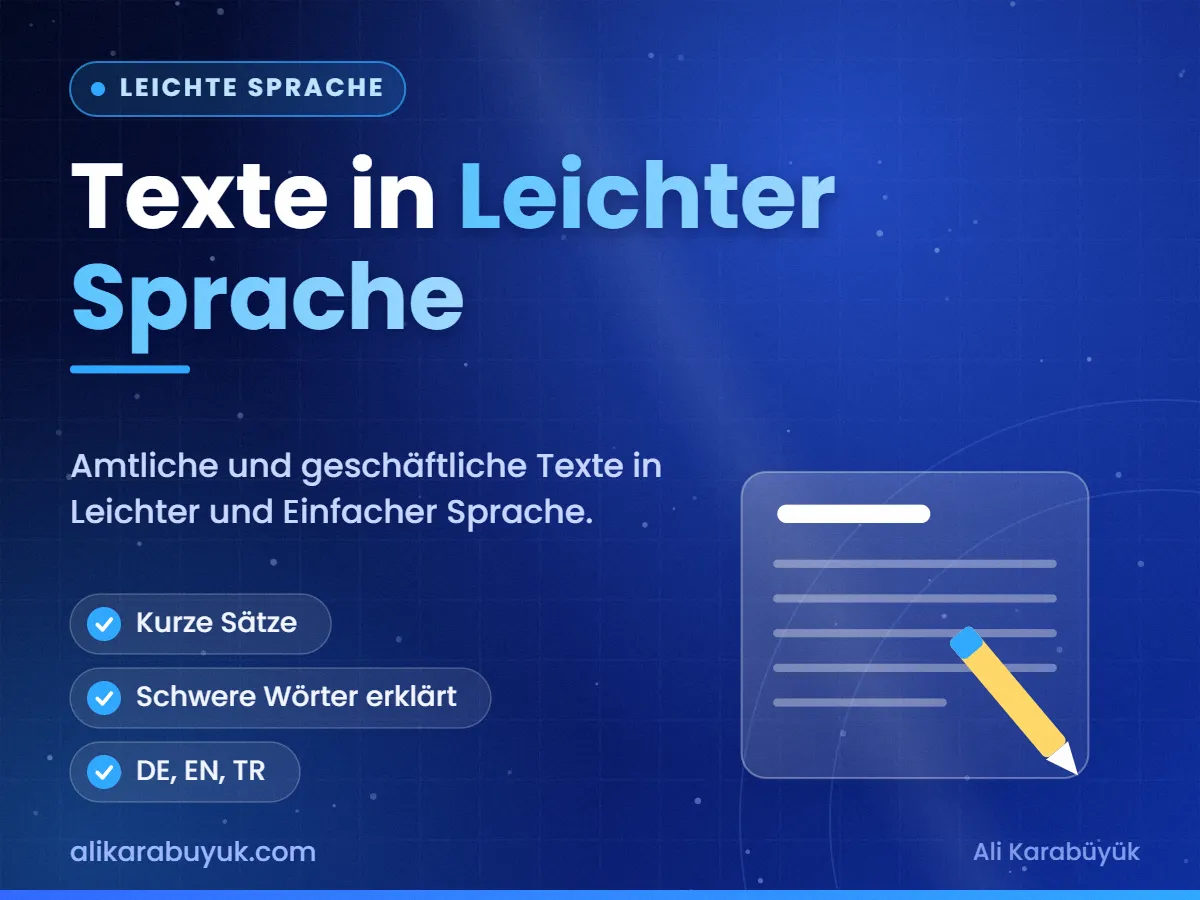 Texte in Leichter Sprache — Leichte Sprache