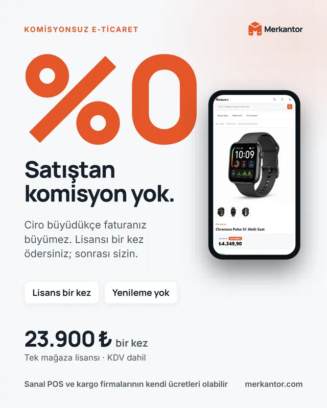 Merkantor Kampanya Tasarımları: Sosyal Medya Serisi 3 Merkantor kampanya tasarımı: satıştan yüzde sıfır komisyon, açık tema