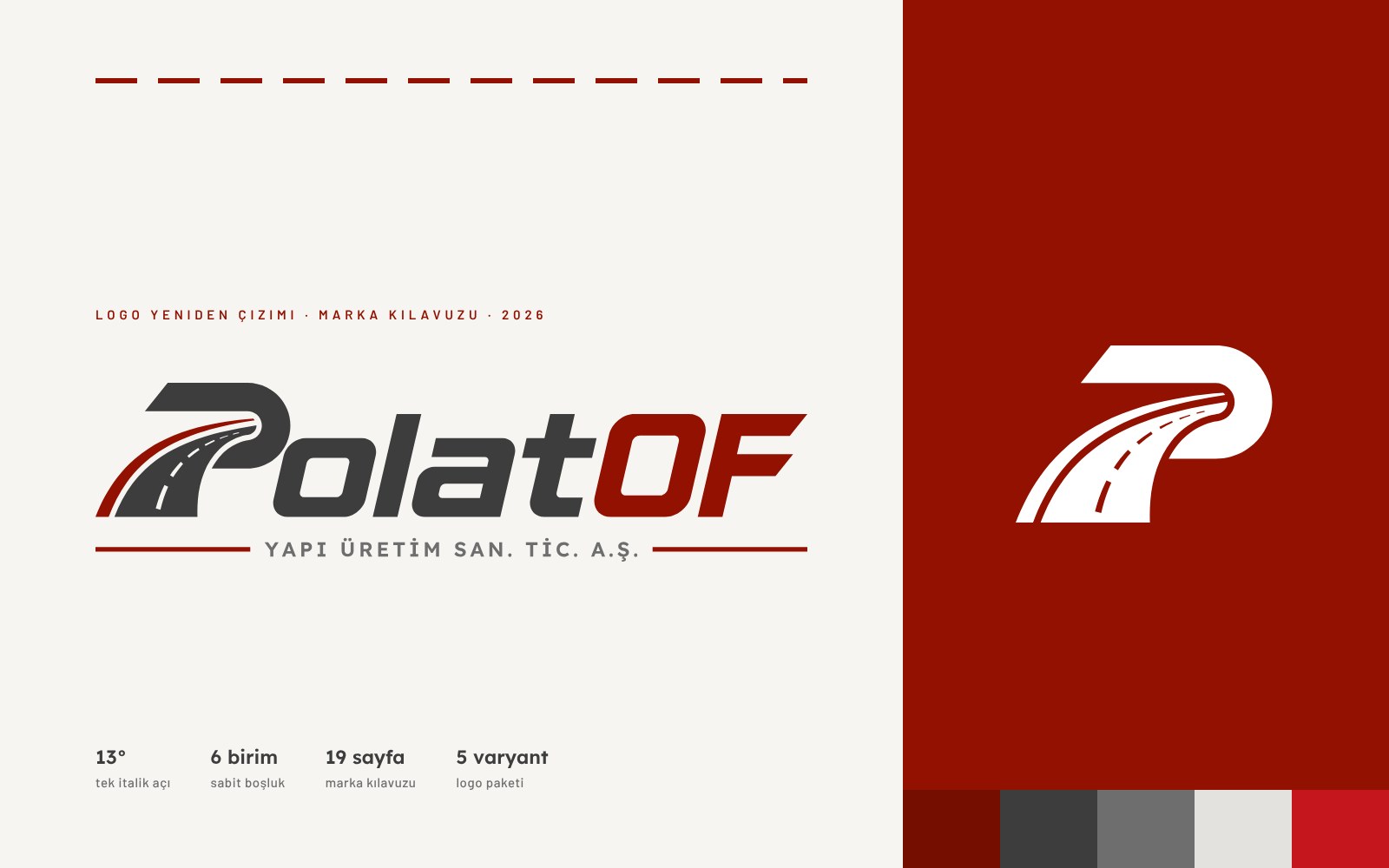 PolatOF logo paketi 2026 önizleme: yeniden çizilen logo ve sembol