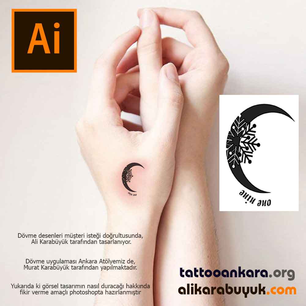 Tattoo Tasarımı Hilal